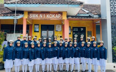 Semangat dan Kekompakan Tonti SMK Negeri 1 Kokap dalam Pawai HUT ke-81 Kemerdekaan RI