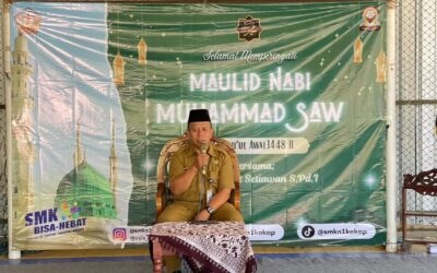 Memperingati Maulid Nabi Muhammad SAW 1448 H di SMK Negeri 1 Kokap